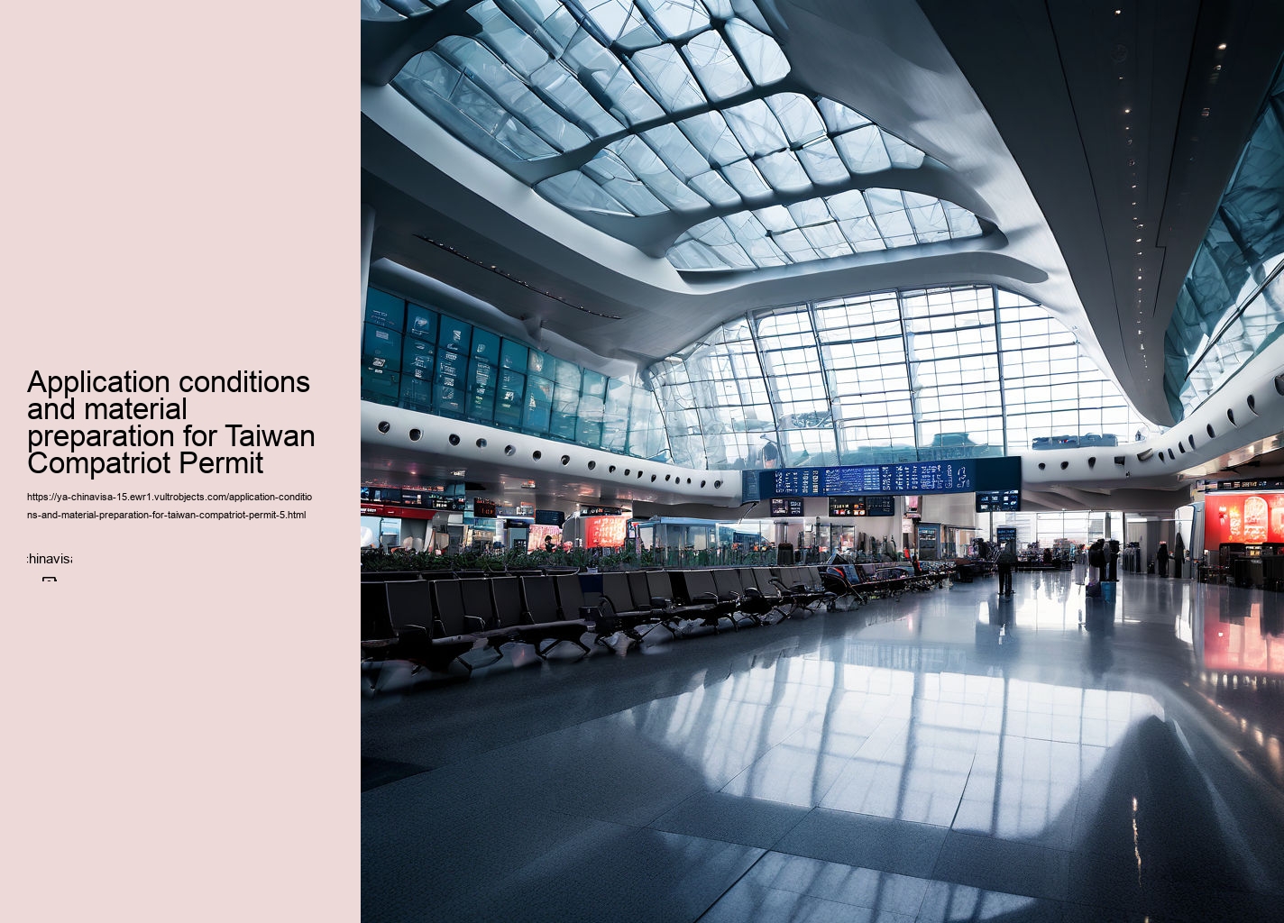 Application conditions and material preparation for Taiwan Compatriot Permit